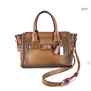 Coach Swagger 27 Crossbody in Burnished Leather 38372